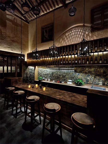 夜色撩人的古色民宿裝修設計效果圖欣賞