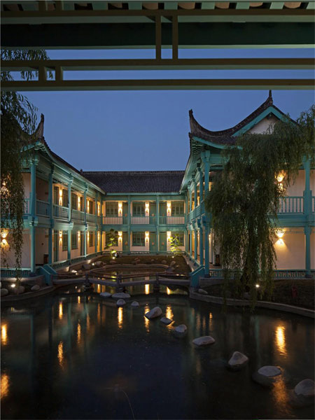 新中式客棧設(shè)計效果圖