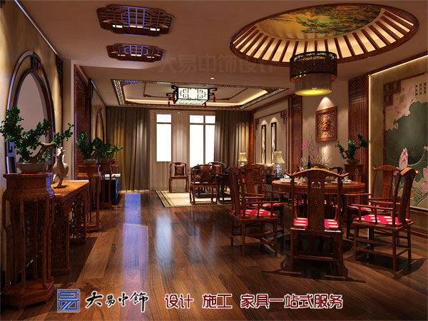 遼寧盤錦220平米別墅設計,感受中式別墅裝修的氣息