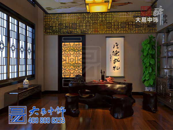 西安550平米別墅中式裝修 開啟復古典雅精致生活