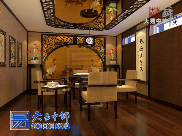 西安550平米別墅中式裝修 開啟復古典雅精致生活