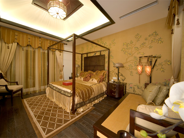 新中式風格裝修設計 淡雅含蓄現代裝修效果圖